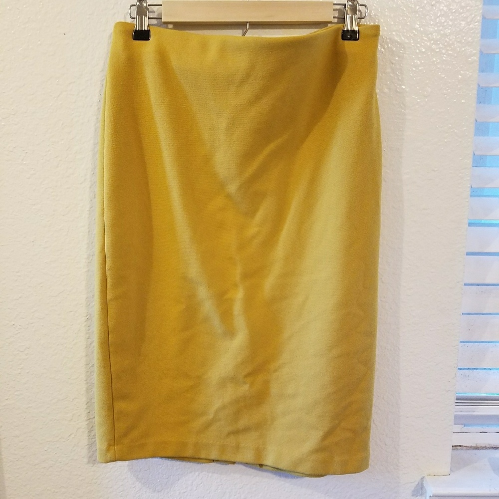 Size 8 mustard pencil skirt